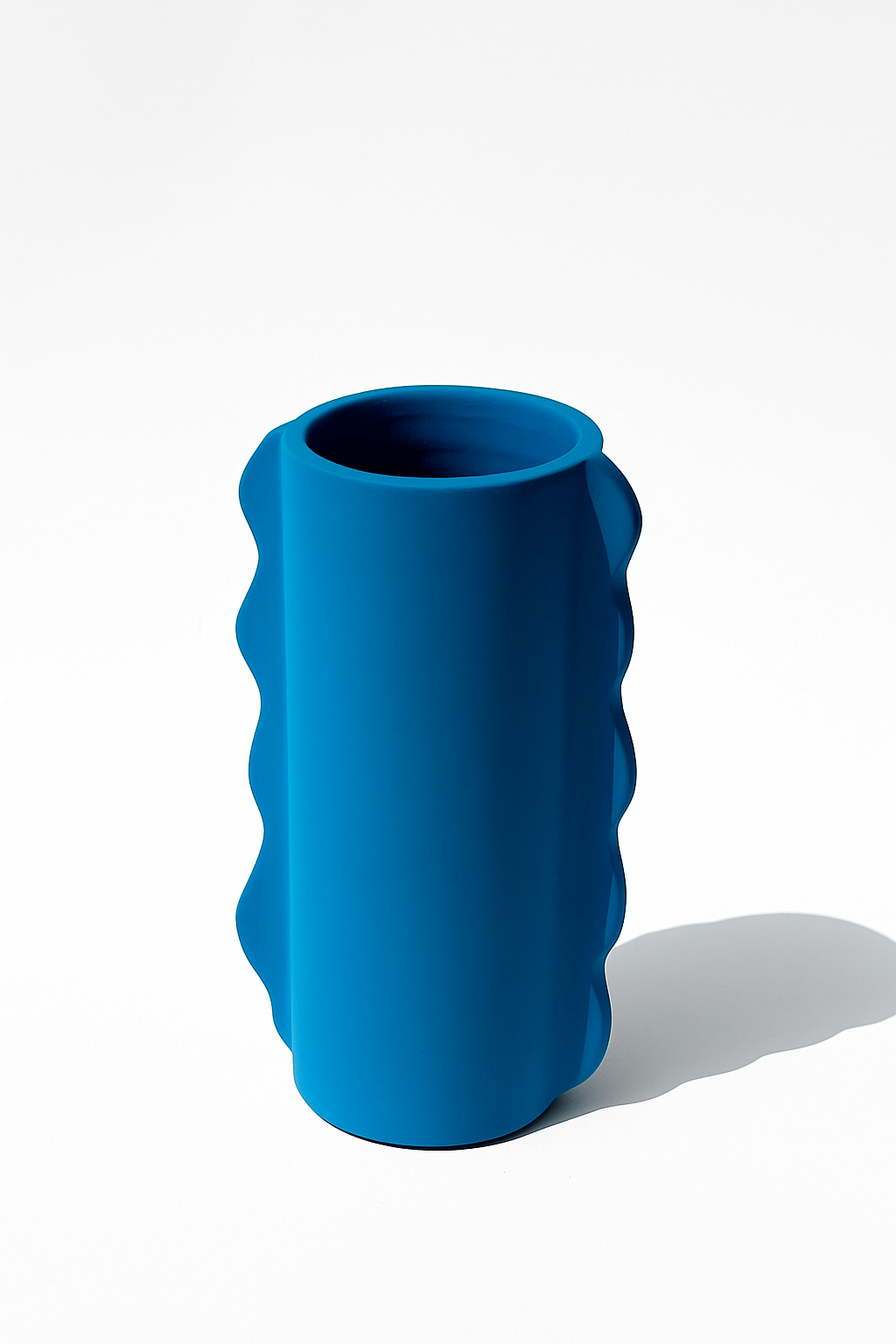 Blue curves Vase