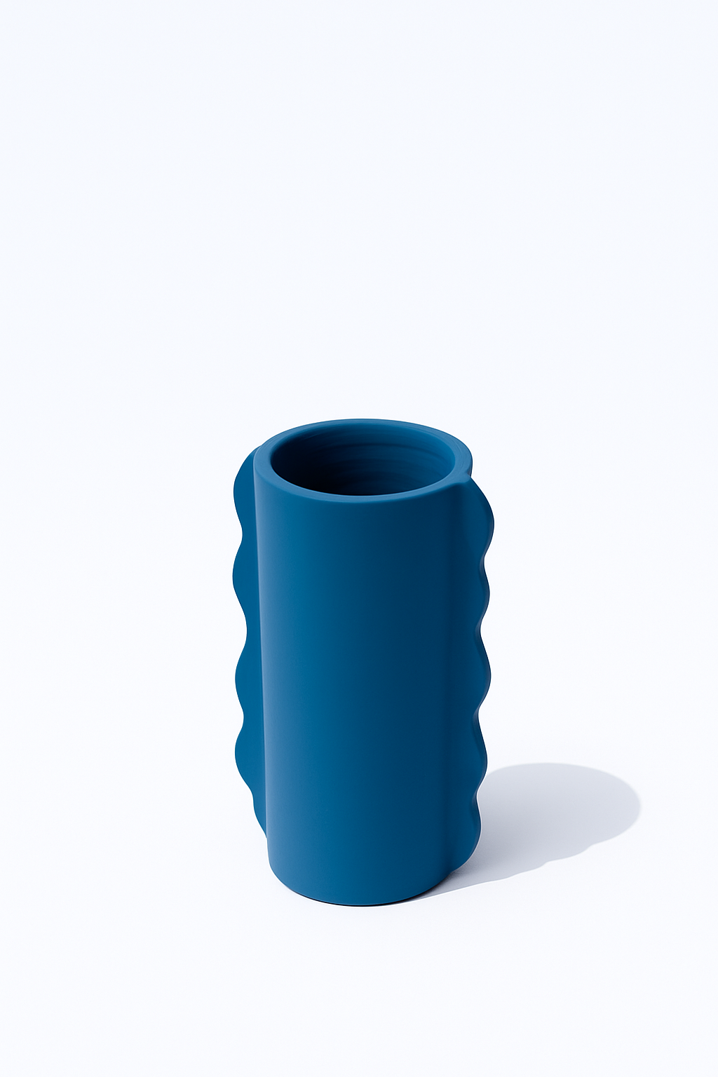 Blue curves Vase