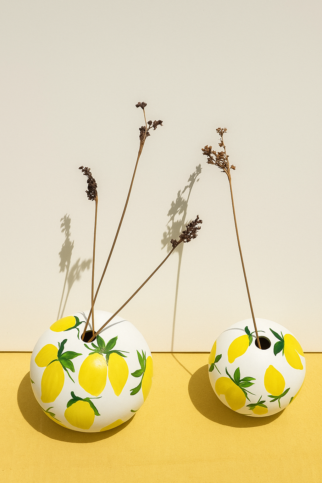 Lemon vase set
