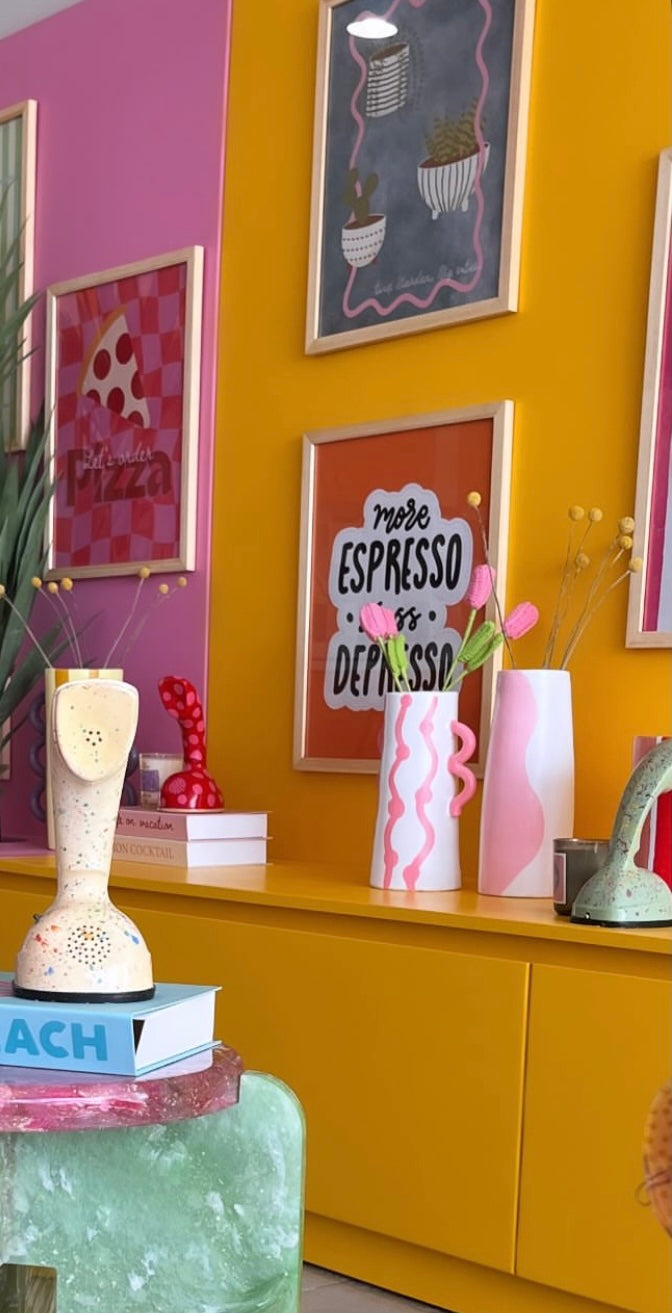 The pink curves