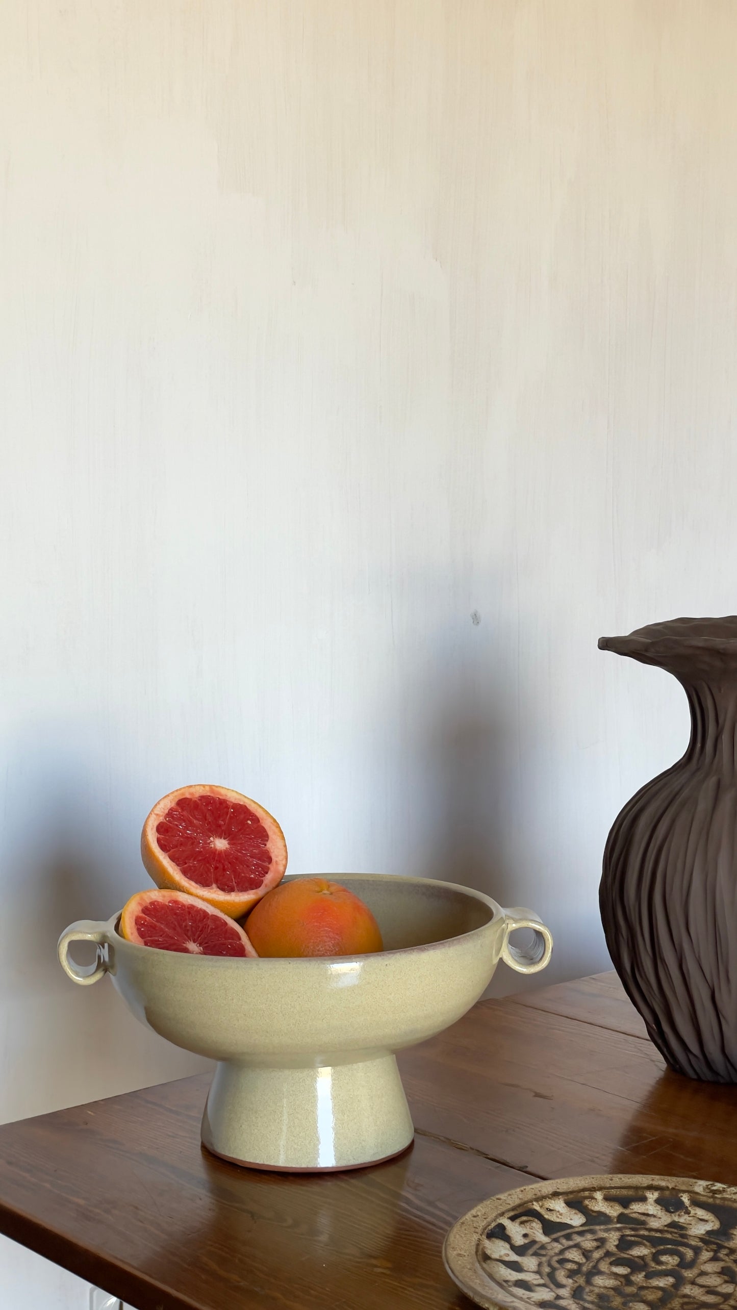 Two hands fruits Plate