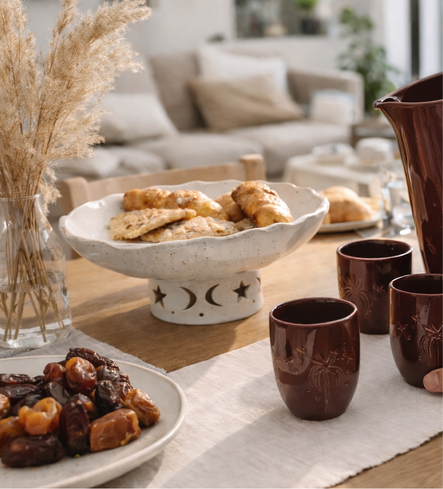 The crescent pedestal bowl.