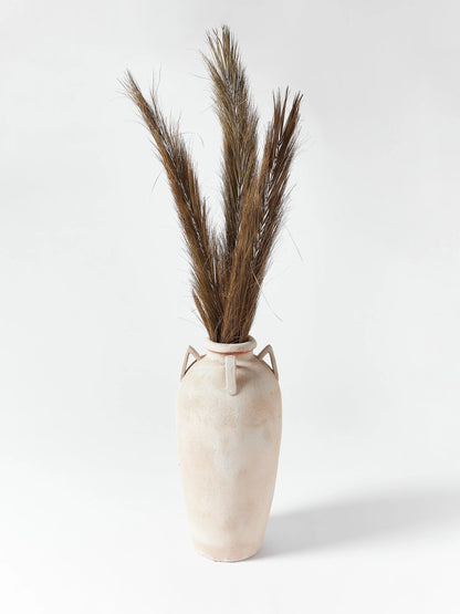 Aegean stone hand floor vase