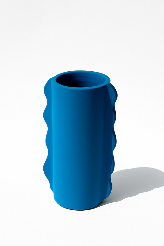 Blue curves Vase