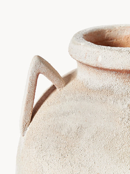 Aegean stone hand floor vase