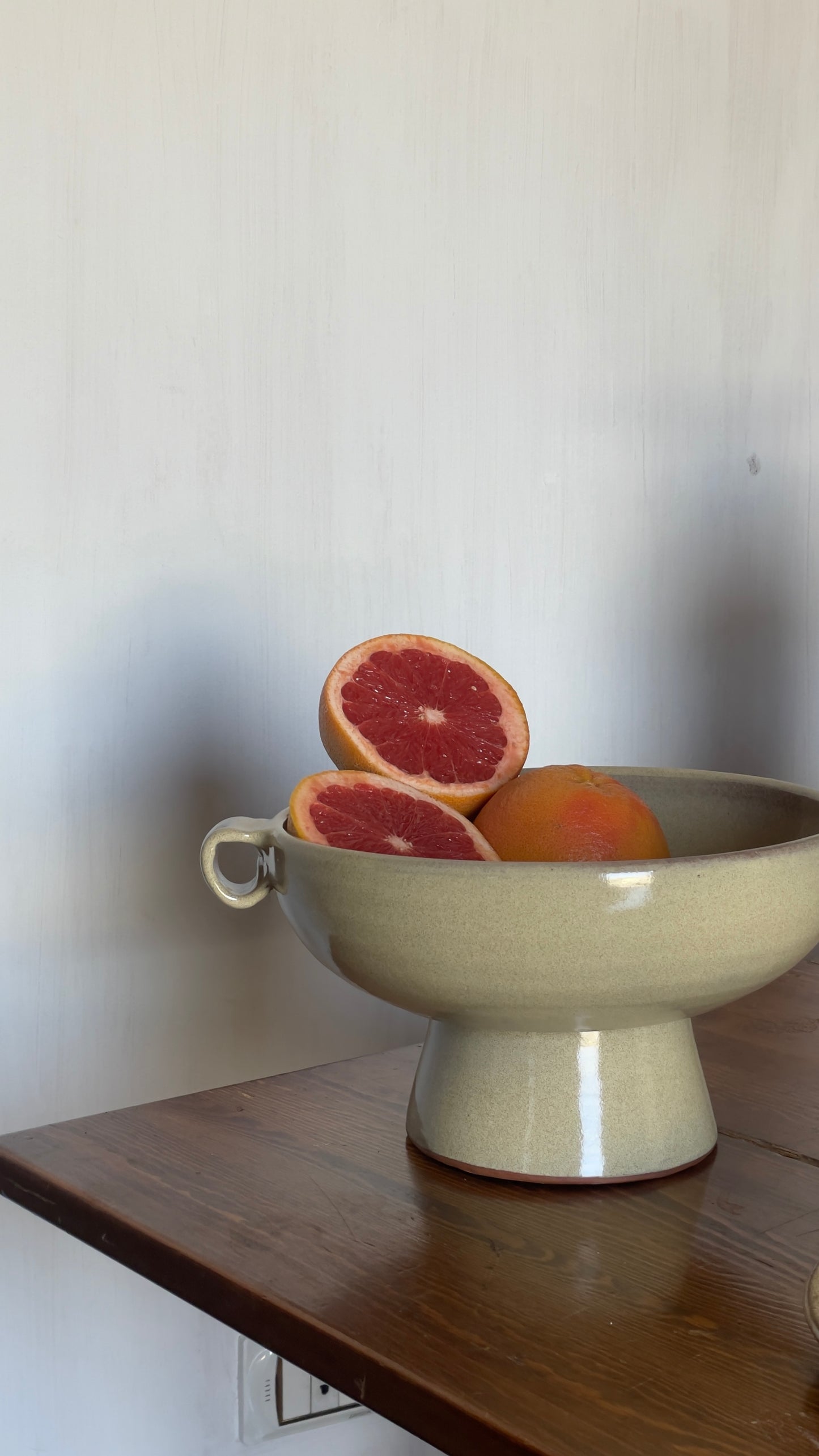 Two hands fruits Plate