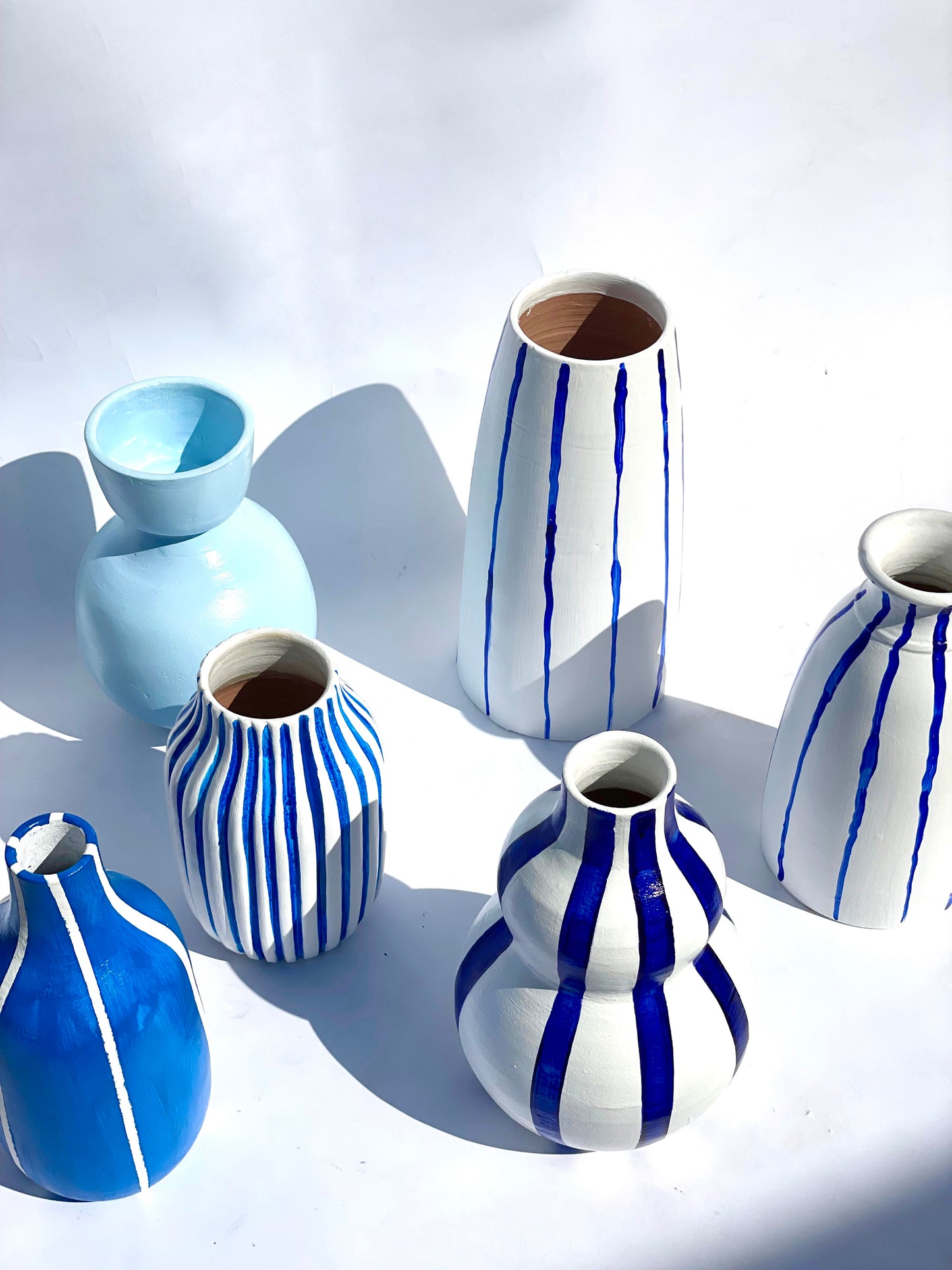 Ocean Blue Vases