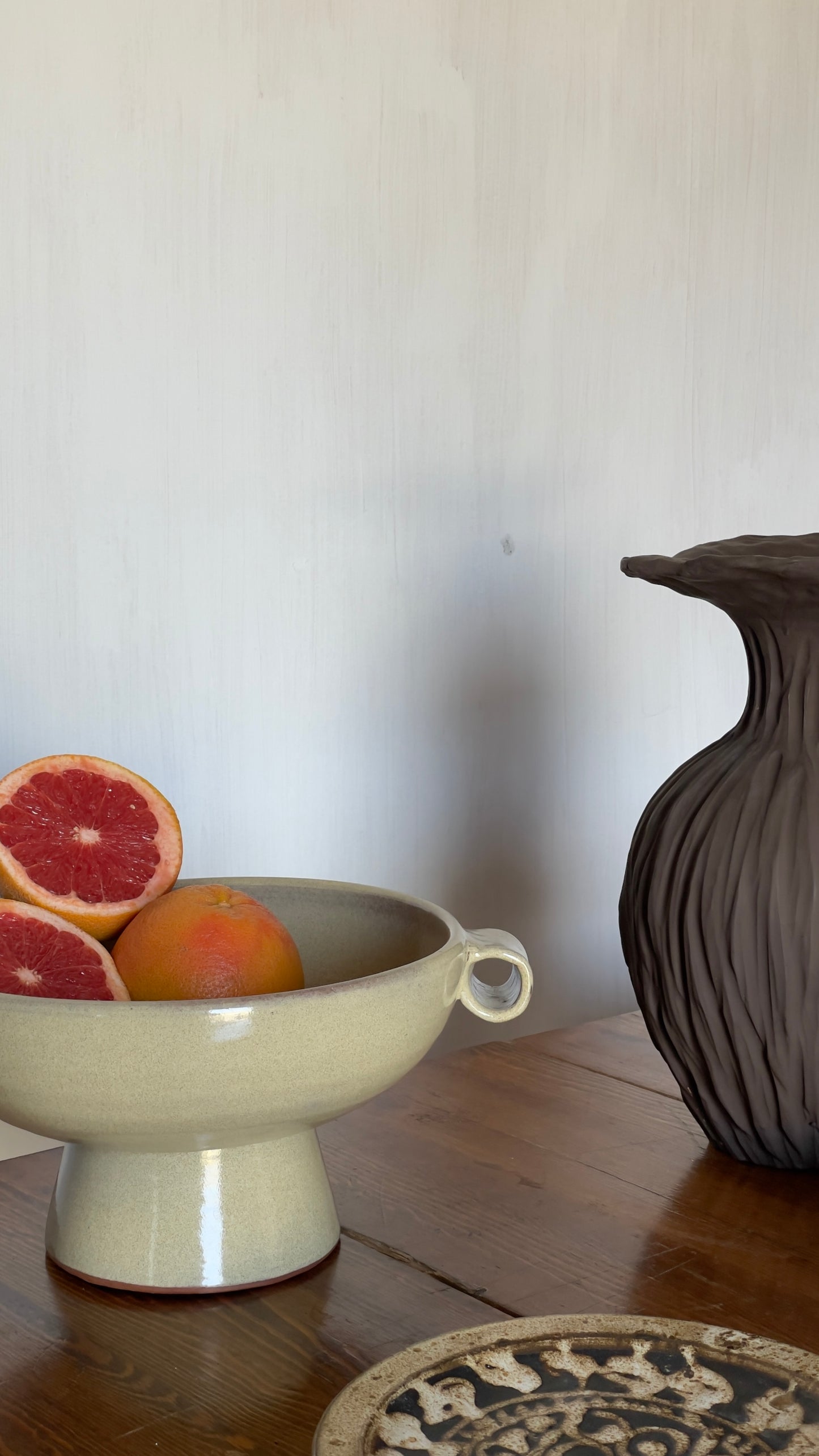 Two hands fruits Plate