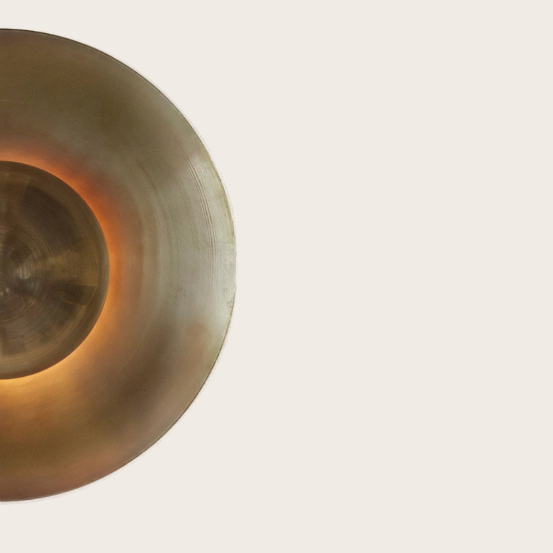 The Halo Brass wall light