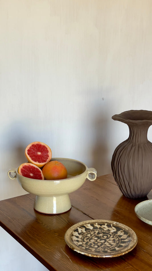 Two hands fruits Plate