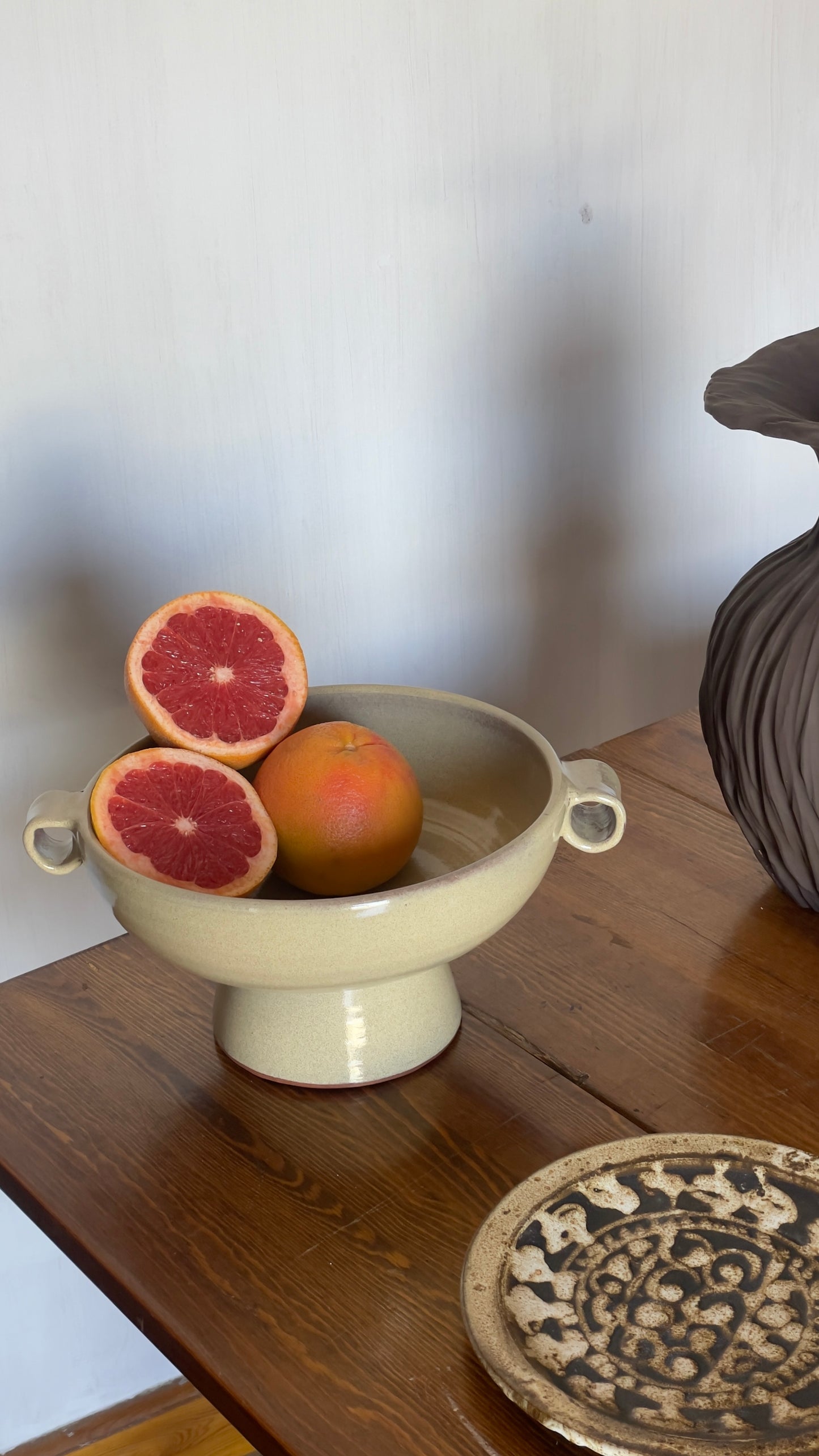 Two hands fruits Plate