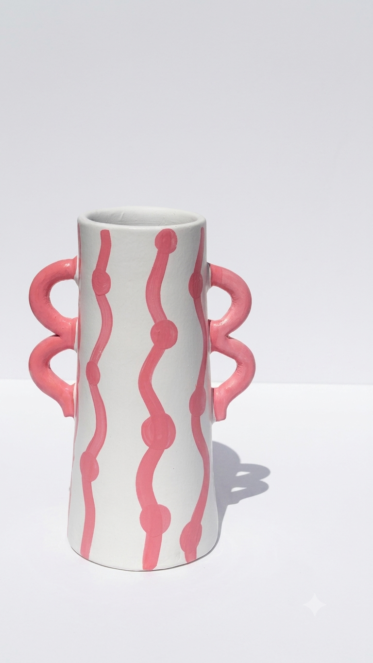 The pink curves