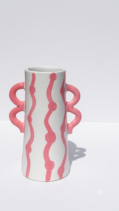 The pink curves