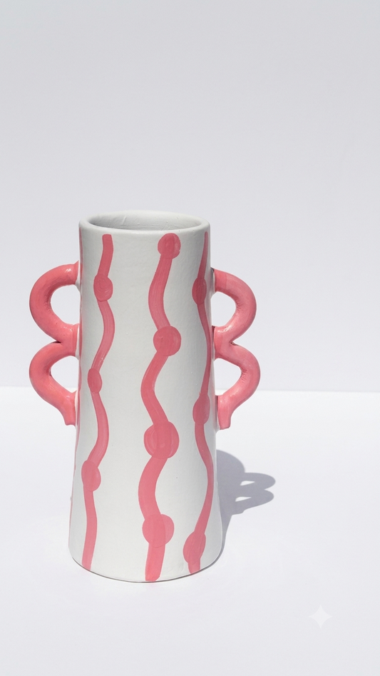 The pink curves